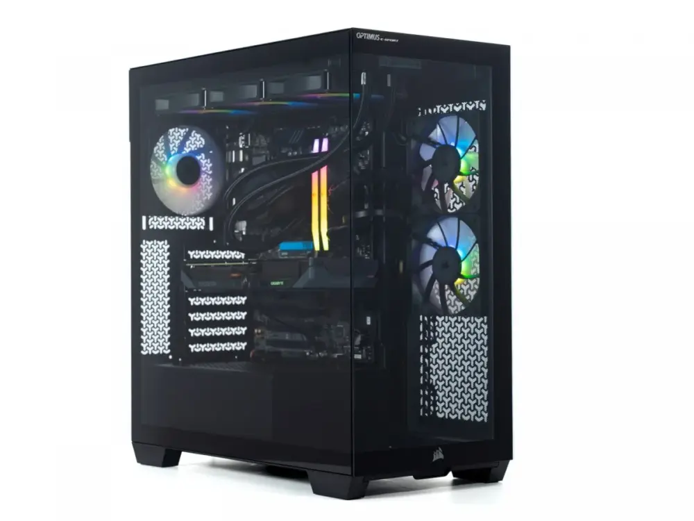 OPTIMUS Компютър E-Sport GB650T-CR3 R7-7800X3D/32GB/1TB/RX 9060 XT 16G/W11
