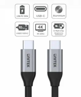 Unitek USB-C кабел PD 10Gbps