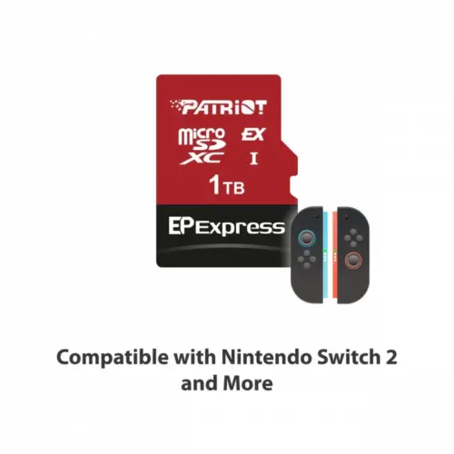 Alternative view of Patriot microSDXC card 1TB Express 800/600MB/s Nintendo Switch 2