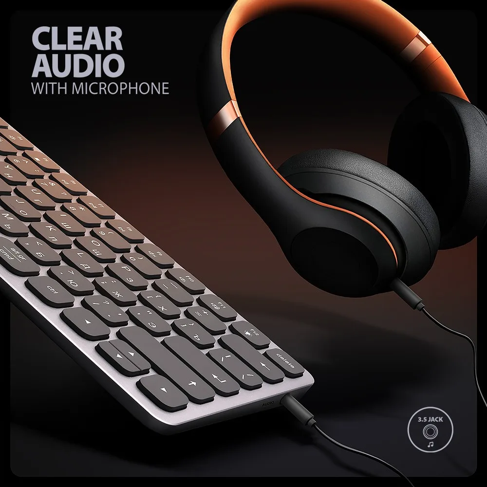 AXAGON HMC-KB-CRL hub + keyboa rd 5Gbps HDMI PD Cyrili - Image 4