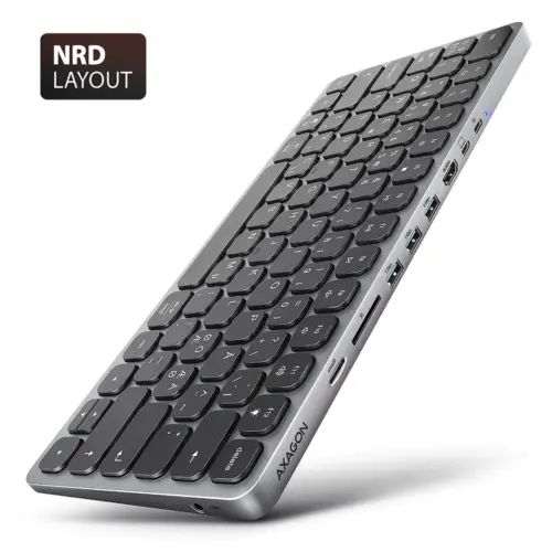AXAGON HMC-KB-NRD hub + keyboa rd 5Gbps HDMI PD Nordic