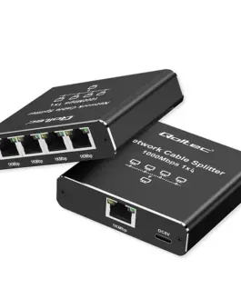 Qoltec Splitter Ethernet mini SWITCH 1x4 RJ45
