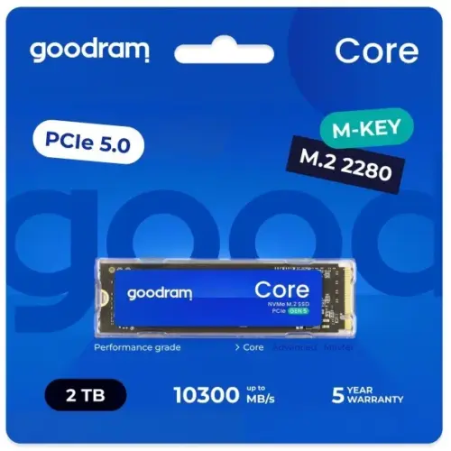 Alternative view of GOODRAM SSD диск Core 2TB Gen5 2280 10300/8700MB/s
