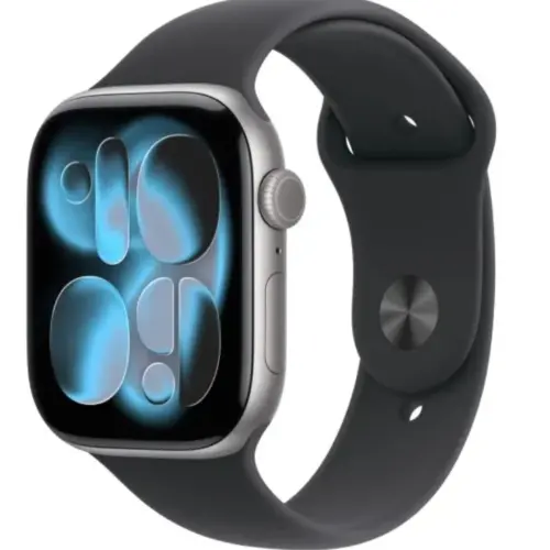 Apple Watch Series 11 GPS+Cellular 46mm Space сив Aluminium Case with черен Sport Band - M/L