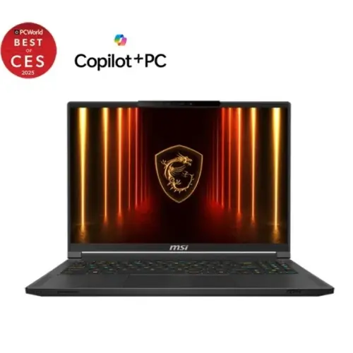 MSI Лаптоп Stealth A16 AI+ A3XWHG-042PL Windows11PRO/R9-HX370/32GB/2TB/RTX5070Ti/16cali