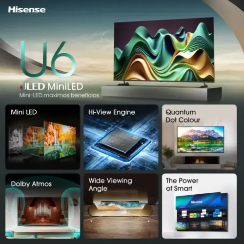 Hisense TV MINI-LED ULED 65 inches 65U6NQ