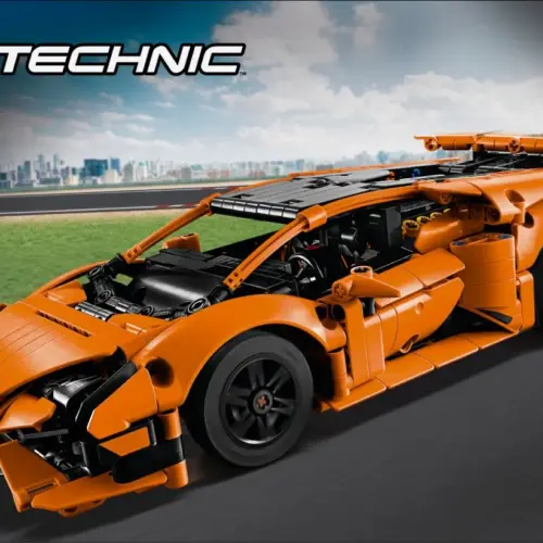 Alternative view of LEGO Klocki Technic 42196 Pomarańczowe Lamborghini Huracán Tecnica