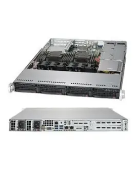 Сървър Supermicro 1U 2P 1xIntelXeon 4208 16GB 4 LFF 1xSSD 480GB SATA 2x1Gb 500W nhp 3YRS