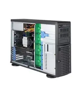 Сървър Supermicro Tower 1P 1xIntelXeon 4208 16GB 8 LFF 1xSSD 480GB SATA 1x1Gb 1x10GB + IPMI 7.1 HD Audio 1000W 3YRS