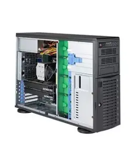 Сървър Supermicro Tower 1P 1xIntelXeon 4208 16GB 8 LFF 1xSSD 480GB SATA 1x1Gb 1x10GB + IPMI 7.1 HD Audio 1000W 3YRS