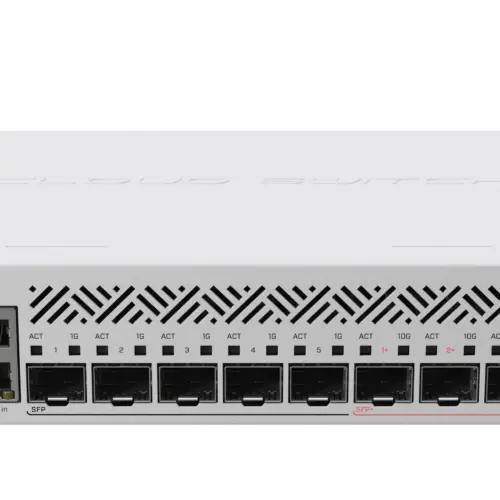 Комутатор MikroTik CRS310-1G-5S-4S+IN с 5 SFP и 4 SPF+ порта