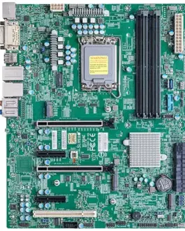 Дънна платка Supermicro mainboard server MBD-X13SAE-O ATX 4 DIMM slots Intel W680 2 PCI-E 5.0 x16 slots (16/NA or 8/8)2