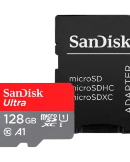 Карта памет SanDisk Ultra microSDXC 128GB + SD Adapter 140MB/s A1 Class 10 UHS-I