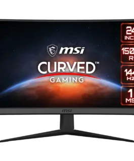 Монитор MSI Optix G24C6 Curved Gaming Monitor 23.6" 144Hz FHD (1920x1080) VA Anti-glare 1ms 250nit 3000:1 178°/178° 1500