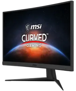 Alternative view of Монитор MSI Optix G24C6 Curved Gaming Monitor, 23.6" 144Hz, FHD (1920x1080), VA Anti-glare, 1ms, 250nit, 3000:1, 178°/178°, 1500R Curve, FreeSync Premium, Anti-Flicker, 1x DP, 2x HDMI, 1x Earphone out, Adjustable stand, 3Y Warranty