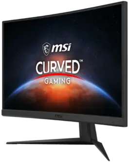 Alternative view of Монитор MSI Optix G24C6 Curved Gaming Monitor, 23.6" 144Hz, FHD (1920x1080), VA Anti-glare, 1ms, 250nit, 3000:1, 178°/178°, 1500R Curve, FreeSync Premium, Anti-Flicker, 1x DP, 2x HDMI, 1x Earphone out, Adjustable stand, 3Y Warranty