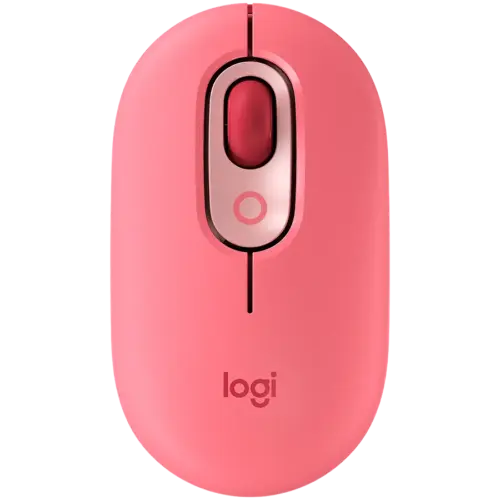 Мишка за компютър LOGITECH POP Mouse with emoji - ROSE - BT - EMEA28i-935 - FY25