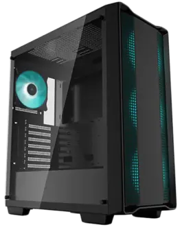 Кутия за компютър DeepCool CC560 Mid Tower Mini-ITX/Micro-ATX/ATX 1xUSB3.0 1xUSB2.0 1xAudio 4x120mm Pre-Installed LED Fa