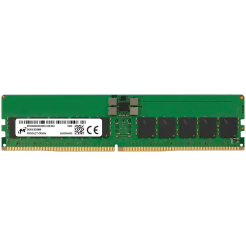 Памет за сървър Micron DDR5 RDIMM 32GB 1Rx4 4800 CL40 (16Gbit) (Single Pack)