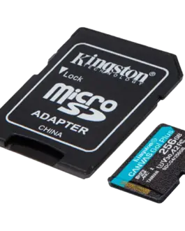 Alternative view of Карта памет Kingston 256GB microSDXC Canvas Go Plus Gen4 200MB/s A2 U3 V30 Card + Adapter