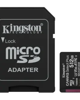 Карта памет Kingston 512GB microSDXC Canvas Select Plus Gen3 150MB/s A1 Card + Adapter