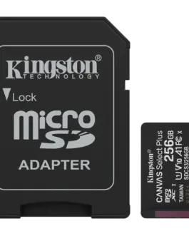 Карта памет Kingston 256GB microSDXC Canvas Select Plus Gen3 150MB/s A1 Card + Adapter