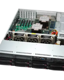 Сървър Supermicro assembled server based on SYS-621P-TR 2x 6448Y 2P 32C CPU 4x 16GB DDR5-4800 AOC-S3908L-H8IR-16DD-O 2x