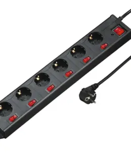 Alternative view of HAMA Разклонител 6 гнезда, 1.4м, 223160