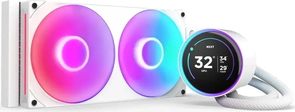 Охладител за процесор NZXT Kraken Elite 280 V2 RGB White LCD Display