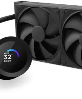 Alternative view of Охладител за процесор NZXT Kraken Plus 240 LCD Display - Black