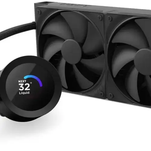 Alternative view of Охладител за процесор NZXT Kraken Plus 240 LCD Display - Black