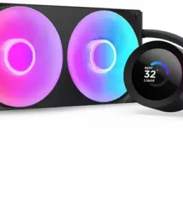Охладител за процесор NZXT Kraken Plus 240 RGB LCD Display - Black