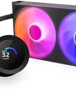 Alternative view of Охладител за процесор NZXT Kraken Plus 240 RGB LCD Display - Black