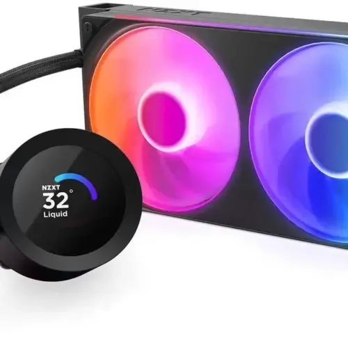 Alternative view of Охладител за процесор NZXT Kraken Plus 240 RGB LCD Display - Black