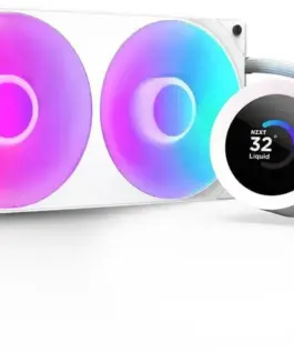Охладител за процесор NZXT Kraken Plus 240 RGB LCD Display - White