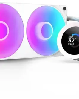 Охладител за процесор NZXT Kraken Plus 240 RGB LCD Display - White