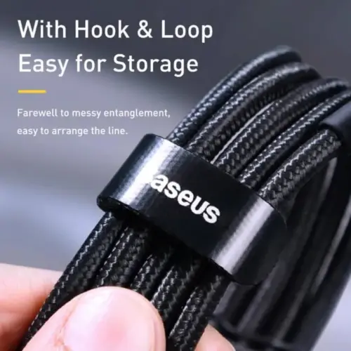 Alternative view of Кабел Baseus CATKLF-ALG1 Cafule USB-C към USB-C PD 2.0 100W 2м