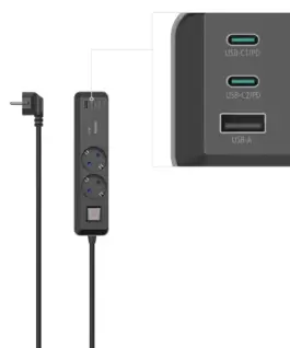 Разклонител Hama 2-гнезда 1.4 m 223188