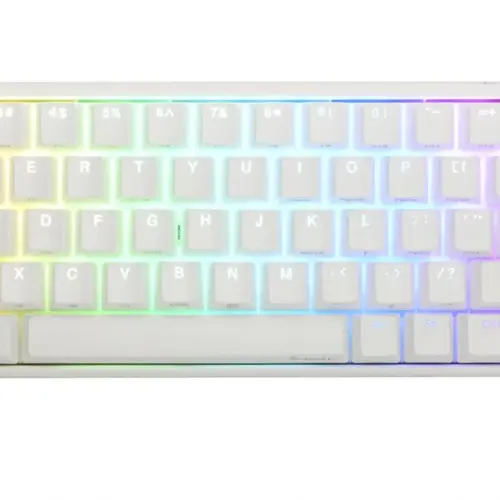 Геймърскa механична клавиатура Ducky One 3 Pure White SF 65% Hotswap Cherry MX Clear RGB PBT
