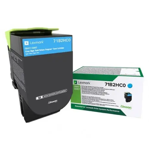 КАСЕТА ЗА LEXMARK CS417dn/CX417dn/CS517/CX517 - Cyan - HIGH CAPACITY - Return program cartridge - PN