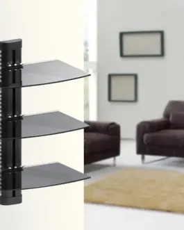 Alternative view of Maclean DVD shelf holder for DVD 8kg MC-664