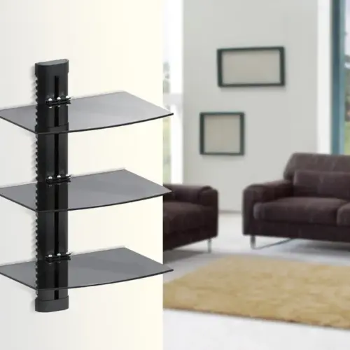 Alternative view of Maclean DVD shelf holder for DVD 8kg MC-664