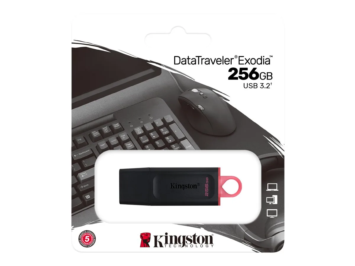 ФЛАШ ПАМЕТ Kingston DataTraveler Exodia - USB flash drive - 256 GB - PN DTX/256GB - Image 180