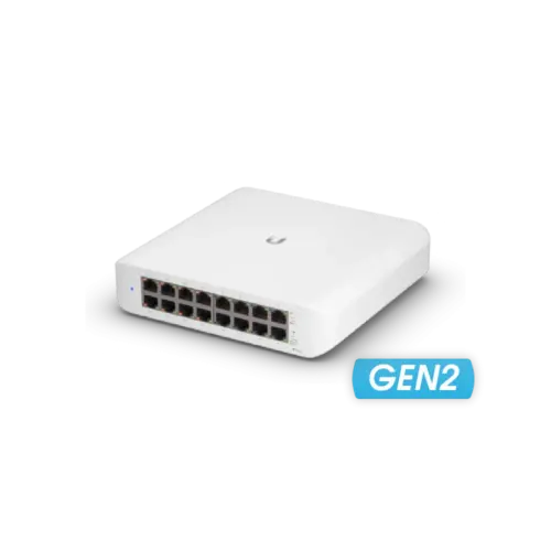 16-портов гигабитен PoE комутатор Ubiquiti UniFi Switch Lite USW-Lite-16-PoE