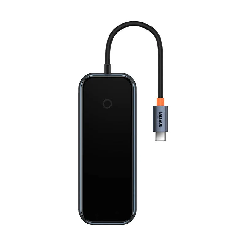 USB хъб Baseus AcmeJoy WKJZ010513 4-портов USB-C към 1xUSB-C / 4xUSB3.0 - тъмносив - Image 76