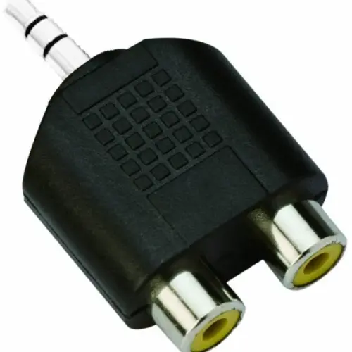 VCom Адаптер Adapter 3.5mm Stereo M / 2x RCA F - CA501