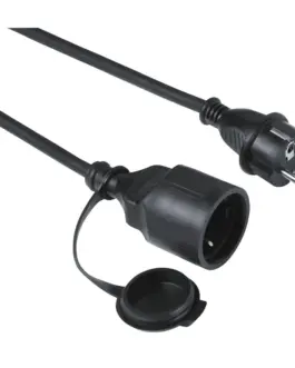 Удължителен захранващ кабел HAMA Outdoor Външен Шуко мъжко - Шуко женско 5 m IP44