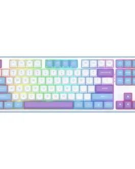 Alternative view of Геймърска Bluetooth и безжична механична клавиатура Redragon Star Blade Pro K707WBP-RGB-PRO - бяло/лилаво