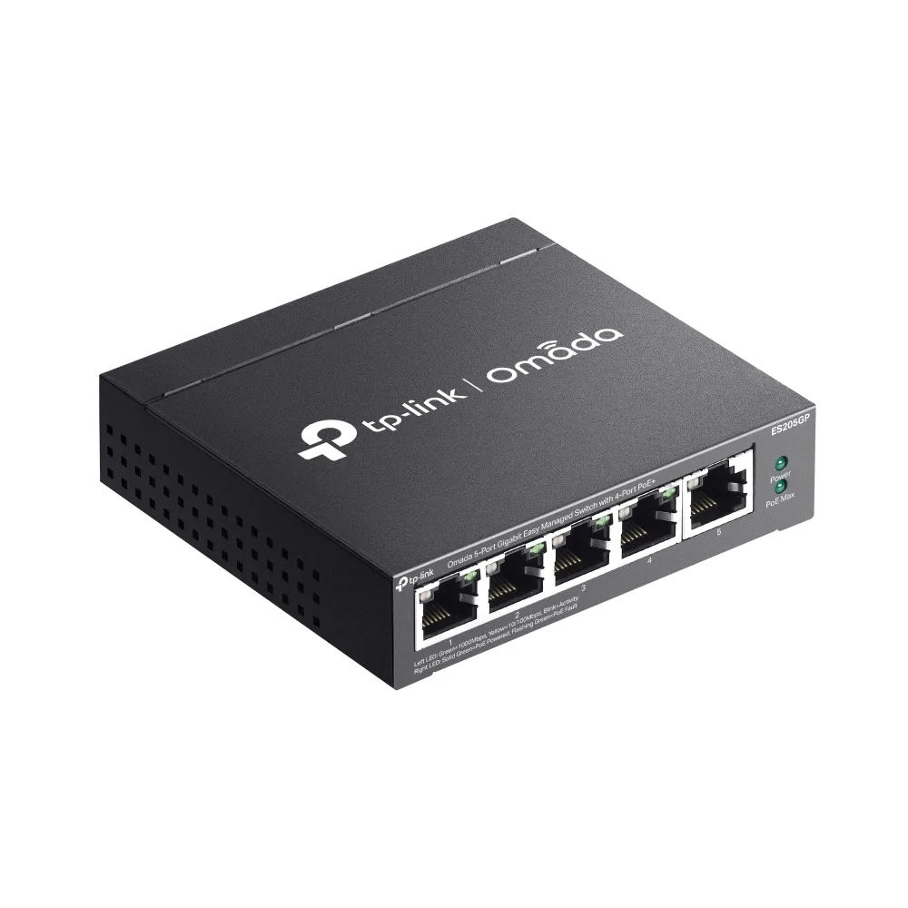 5-портов гигабитов управляем настолен комутатор TP-Link Omada ES205GP с 4-порта PoE+ - Image 96