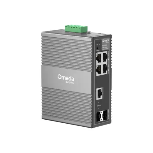 6-портов гигабитов индустриален лесно управляем комутатор TP-Link Omada IES206G